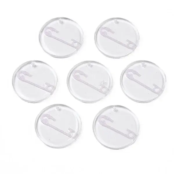 Transparent Resin Pendants
