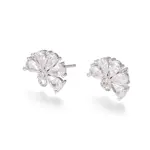 Brass Cubic Zirconia Stud Earring Findings