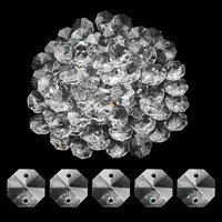 Transparent K9 Glass Connector Charms