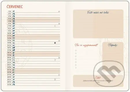 Týdenní diář 2026 B6 Lunární Dream s gumičkou