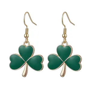 Alloy Enamel Dangle Earrings