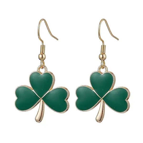 Alloy Enamel Dangle Earrings