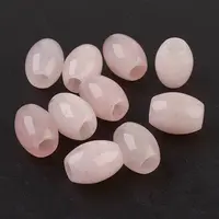 Natural Rose Quartz European Beads