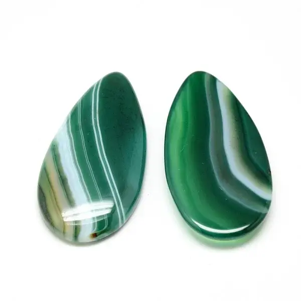 Dyed Natural Strip Agate Cabochons