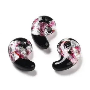 Luminous Handmade Silver Foil Lampwork Beads