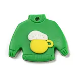 Saint Patrick's Day Handmade Polymer Clay Pendants