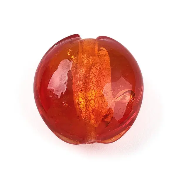 Handmade Silver Foil Glass Beads