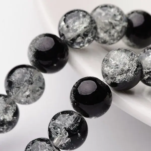Crackle Glass Beads Strands