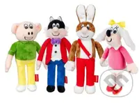 Štvorlístok Plyšáci 4díelna sada