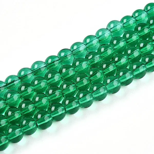 Baking Paint Transparent Glass Beads