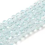 Transparent Baking Paint Glass Beads Strands