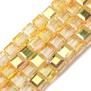 Electroplate Glass Beads Strands