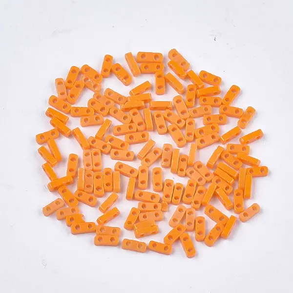 2-Hole Opaque Glass Seed Beads