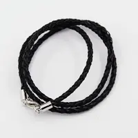 Braided Leather Cords for Necklace Making