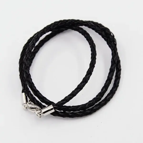 Braided Leather Cords for Necklace Making