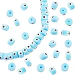 Nbead Handmade Evil Eye Lampwork Beads Strands