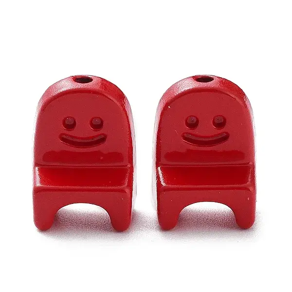 Spray Painted Alloy Bead