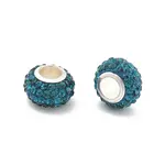 Rondelle Polymer Clay European Beads
