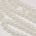 Eco-Friendly Dyed Glass Pearl Round Beads Strands