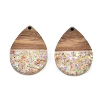 Epoxy Resin & Walnut Wood Pendants