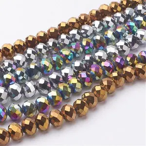 Electroplate Glass Beads Strands