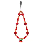 Cat Eye & Acrylic Beaded Mobile Straps