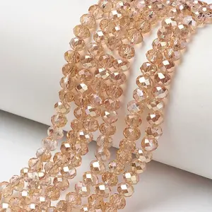 Electroplate Glass Beads Strands