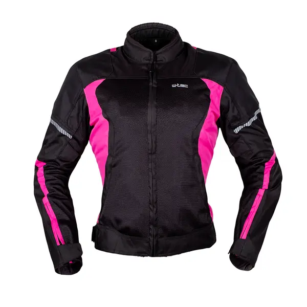 Dámská letní moto bunda W-TEC Martix Lady černo-růžová XS
