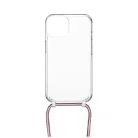 Pouzdro FIXED Pure Neck s růžovou šňůrkou na krk pro Samsung Galaxy A16 5G