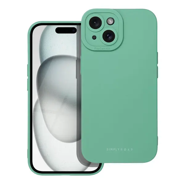 Zadní ochranný kryt ROAR case LUNA pro Apple iPhone 15, zelená
