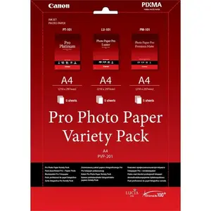 Canon Photo Paper Pro Variety Pack PVP-201 6211B021, A4, 15ks, bílý, foto papír