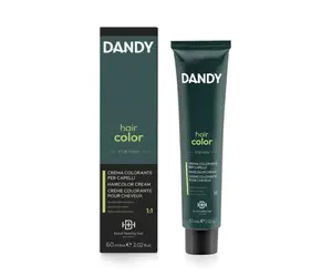 Pánská barva na probarvení šedin Dandy Hair Color For Men 60 ml - 2 velmi tmavě hnědá + dárek zdarma