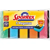 Spontex Megamax Antibacterial & Extra Big houbička 5 ks