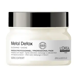 L'Oréal Professionnel Maska pro barvené a poškozené vlasy, pro lesk vlasů, déletrvající barvu, bohatá textura Serie Expert Metal Detox (Professional M