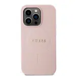 Ochranný kryt Guess Saffiano MagSafe pro Apple iPhone iPhone 15 Pro Max, růžová