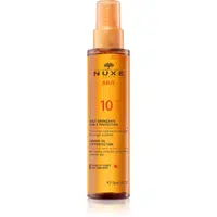 Nuxe Sun Tanning Sun Oil opalovací olej na obličej a tělo SPF 10 150 ml