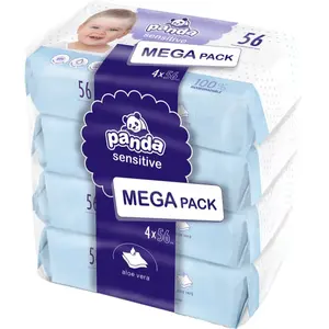 BELLA Baby Happy Panda vlhčené ubrousky pro děti 4x56 ks