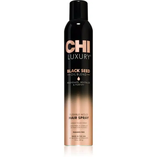 CHI Luxury Black Seed Oil Flexible Hold Hairspray lak na vlasy pro flexibilní zpevnění 284 ml