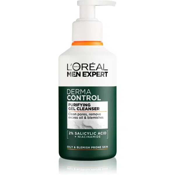 L’Oréal Paris Men Expert Derma Control čisticí gel s niacinamidem 260 ml