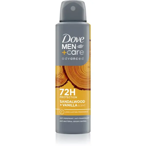 Dove Men+Care Advanced Sandalwood & Vanilla osvěžující deodorant pro muže Sandalwood&Vanilla 150 ml