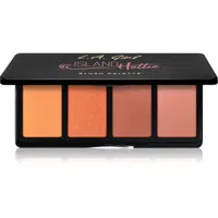 L.A. Girl Cosmetics Fanatic paleta tvářenek odstín Island Hottie 4x4 g