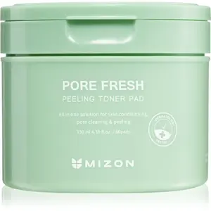 Mizon Pore Fresh oboustranné peelingové a tonizující tamponky s nízkým pH pro citlivou pleť 60 ks