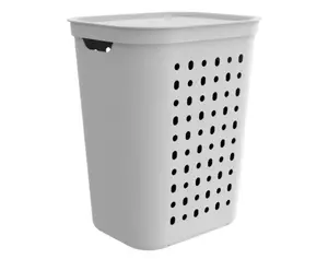 Koš na prádlo Jona 55 l, bílý