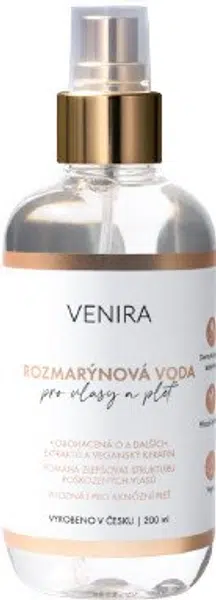 VENIRA rozmarýnová voda pro vlasy a pleť 200 ml
