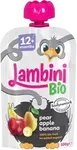 LAMBINI BIO Demeter kapsička hruška, jablko a banán 100 g