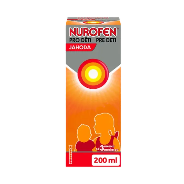NUROFEN pro děti jahoda 20 mg/ml 200 ml
