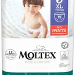 MOLTEX Pure & Nature Natahovací plenkové kalhotky XL 14+kg 18 ks