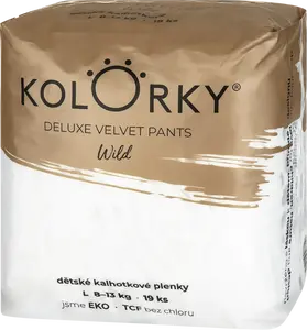 KOLORKY DELUXE VELVET PANTS Wild vel. L (8-13 kg) 19 ks
