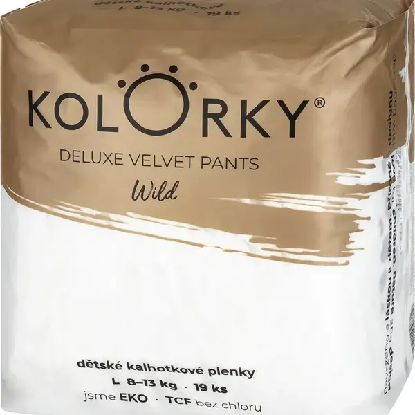 KOLORKY DELUXE VELVET PANTS Wild vel. L (8-13 kg) 19 ks