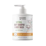 WOODENSPOON Dětský sprchový gel a šampon na vlasy 2v1 Cotton Kiss 300 ml